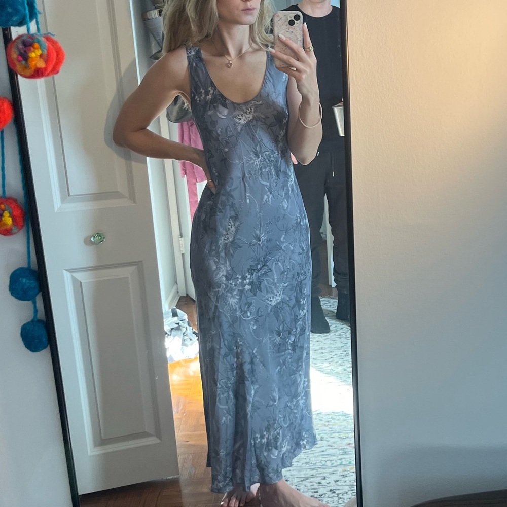 Silvery blue all saints dress
